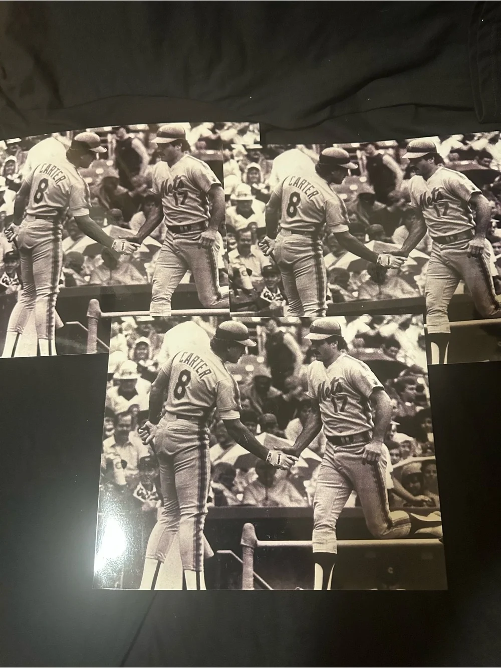 Keith Hernandez & Gary Carter 8x10 Black & White Vintage Baseball photos